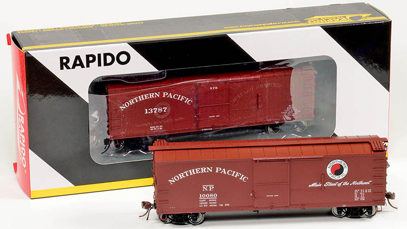 Northern Pacific 40-foot Boxcar in HO from Rapido Trains