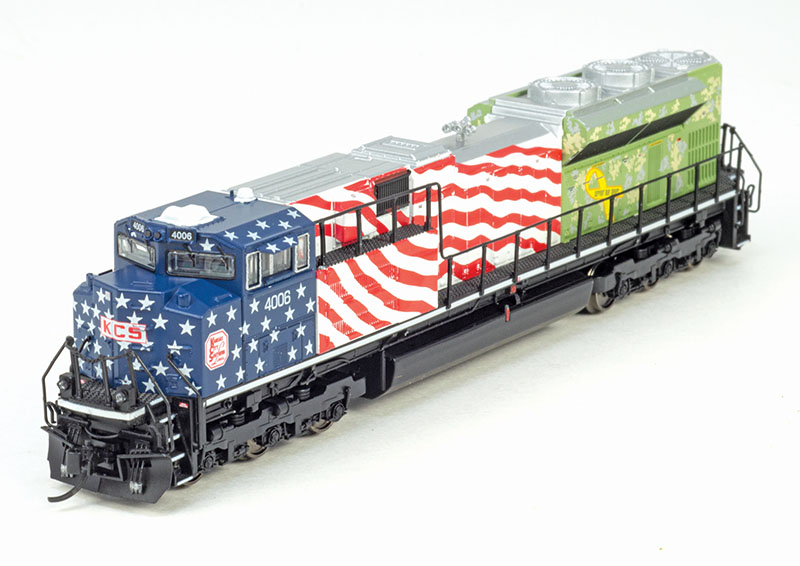 Broadway Limited’s latest N-scale SD70ACe run includes KCS Veterans