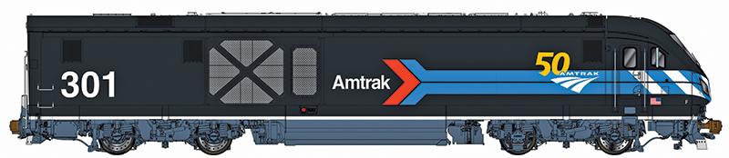 Bachmann will release “Day 1” Amtrak 50th Anniversary Charger in HO scale