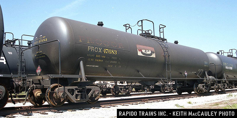 Procor 20,000-gallon tank car coming to N scale from Rapido Trains