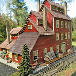 Whitney Glass Factory kit in HO scale from Micro-Scale Models